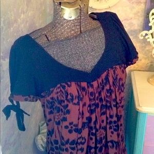 Vintage inspired black and damask print dress.  Super comfortable stretchy